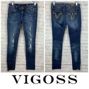 Vigoss “The Miami” Raw Hem Skinny Jeans 👖Size 5